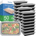 50 Pack 28 oz Meal Prep Containers with Lids - Reusable, Leakproof