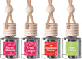 Car Air Hanging Fragrance Oil Diffuser 4 Pack - Long Lasting Scent