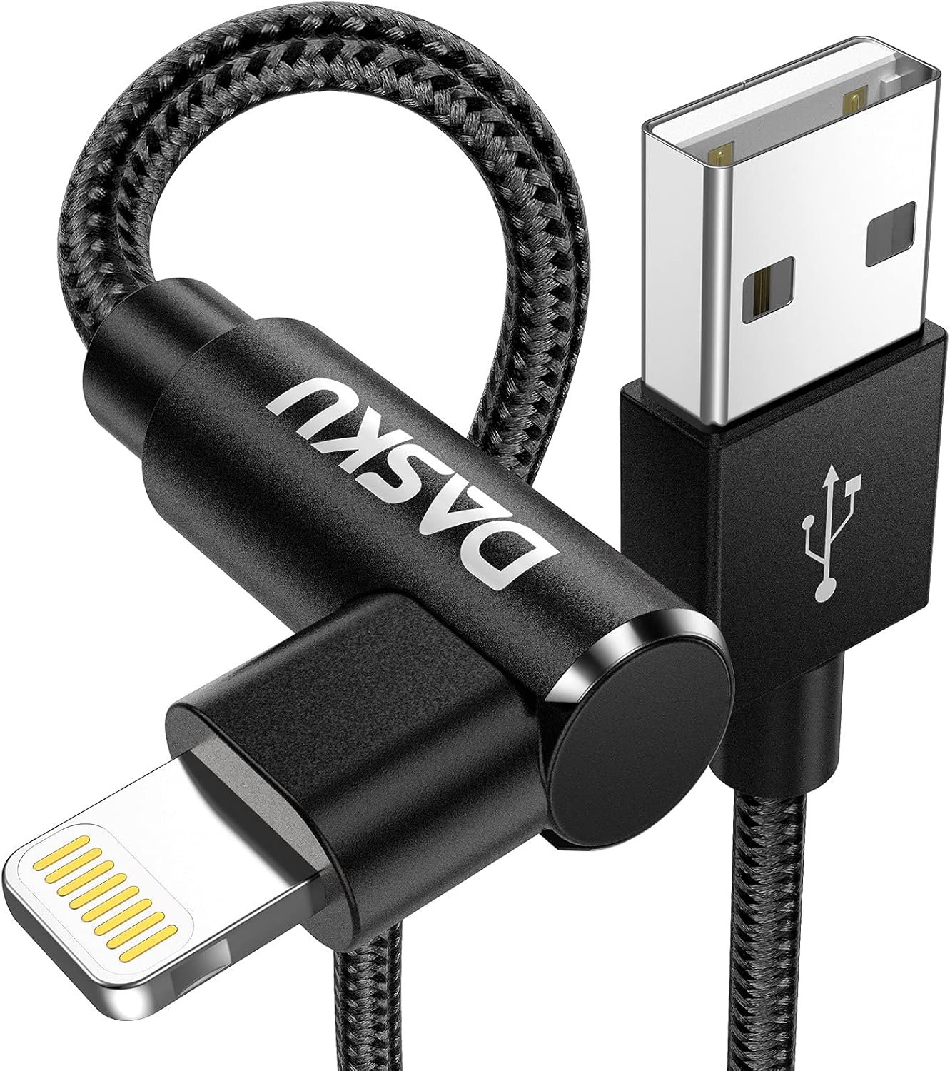 10ft Right Angle Lightning Cable 2Pack - Fast Charging!