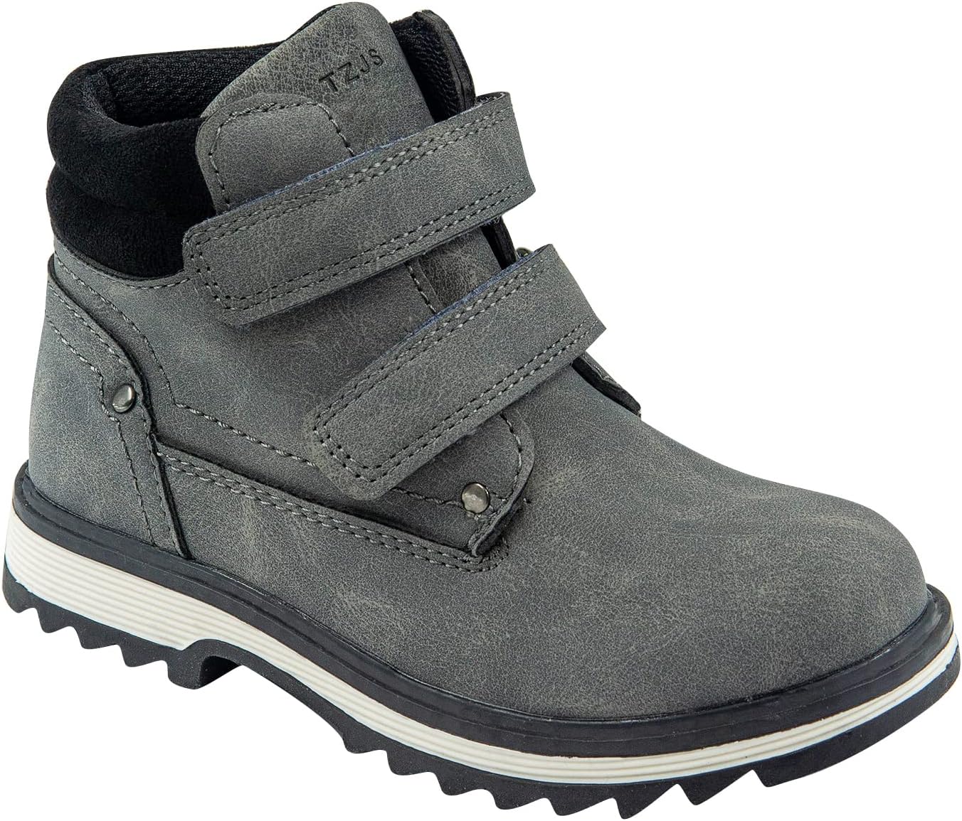 TZJS Kids' Hiking Work Boots for Boys Girls - Waterproof Ankle Boots