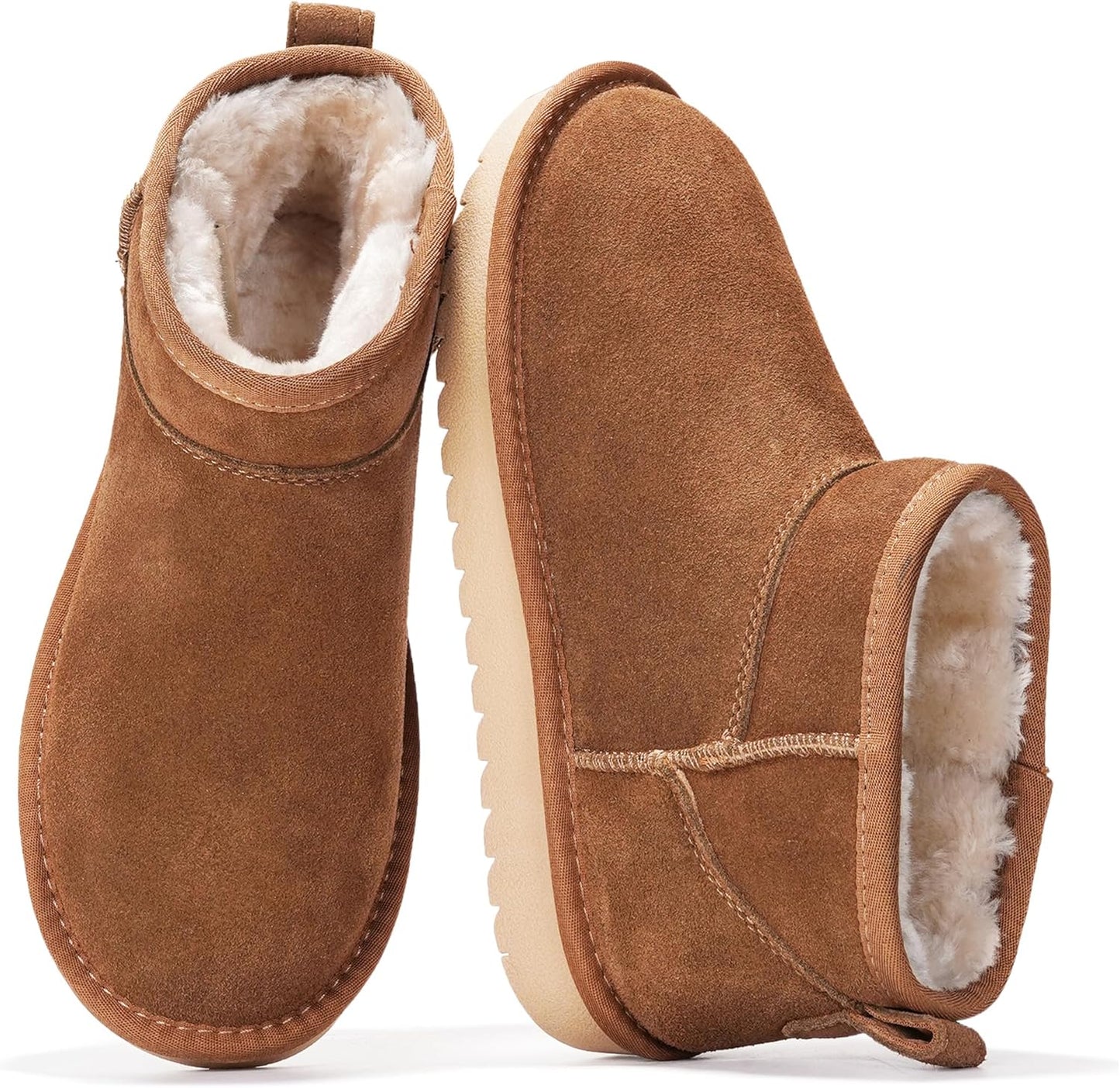 Project Cloud Genuine Suede Ankle Boots for Women - Stylish Comfort