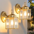 Outdoor Wall Lantern with Beveled Glass for Stylish Lighting