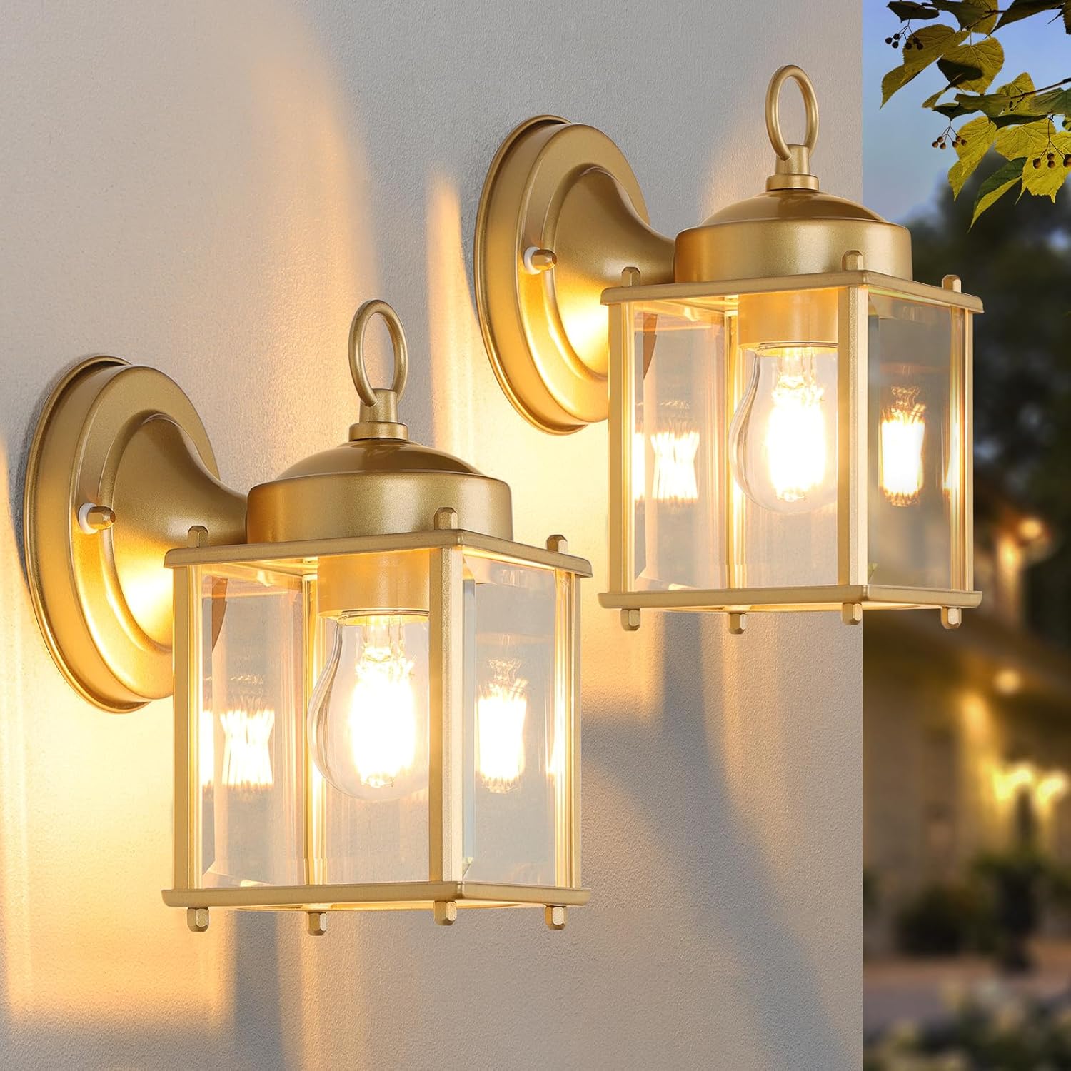 Outdoor Wall Lantern with Beveled Glass for Stylish Lighting
