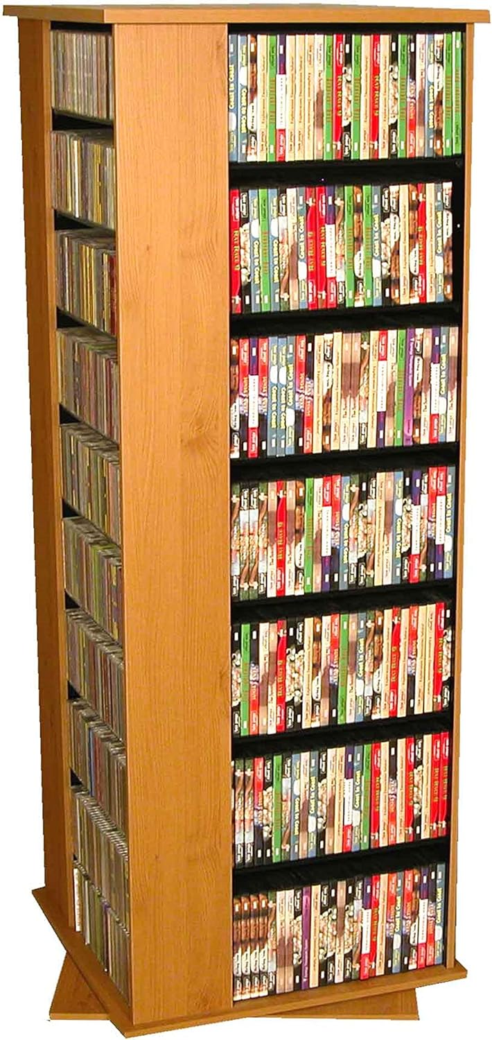 Venture Horizon Revolving Media Tower for CDs, DVDs, and Games