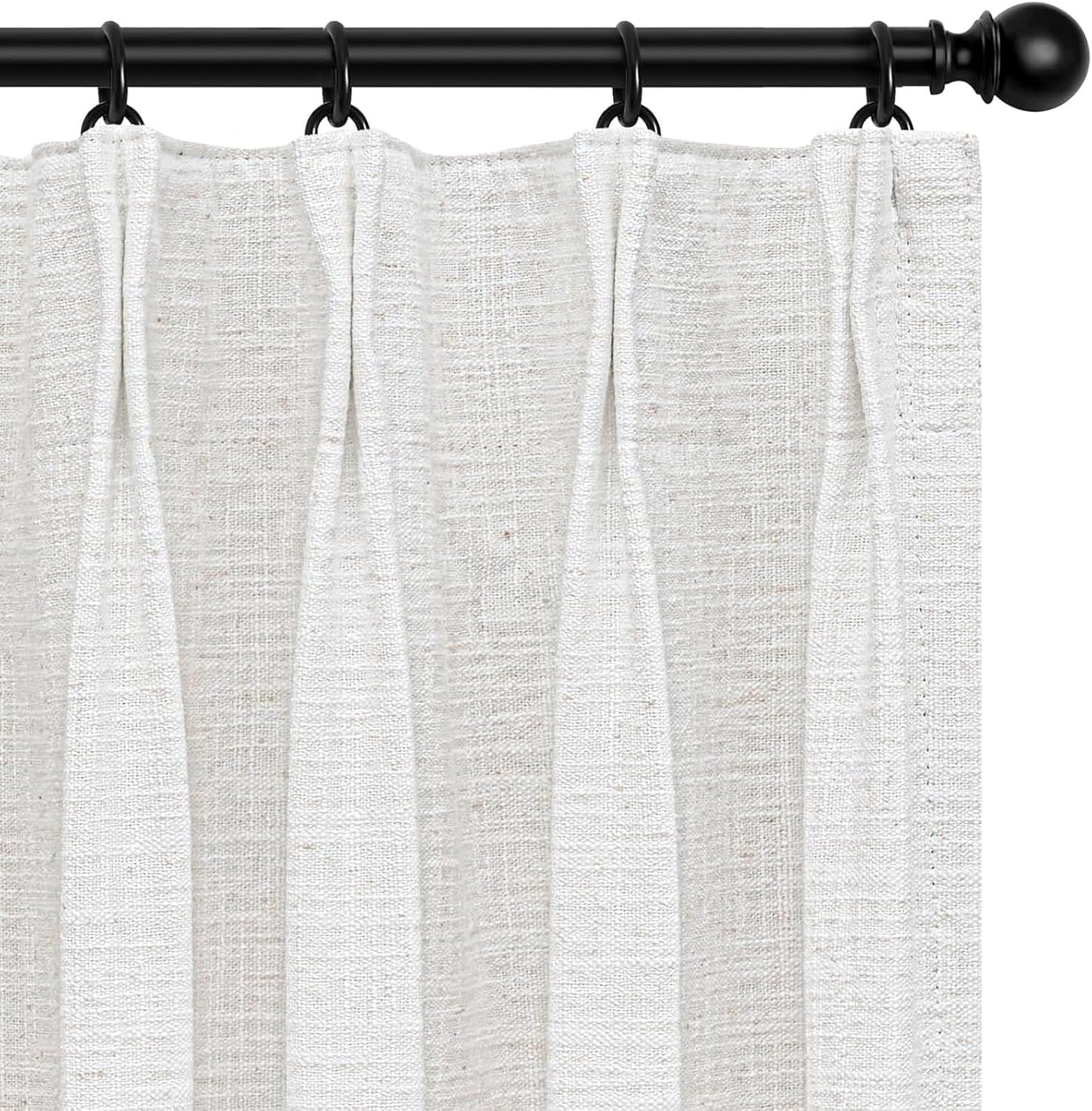Inovaday 100% Light Blocking Linen Blackout Curtains