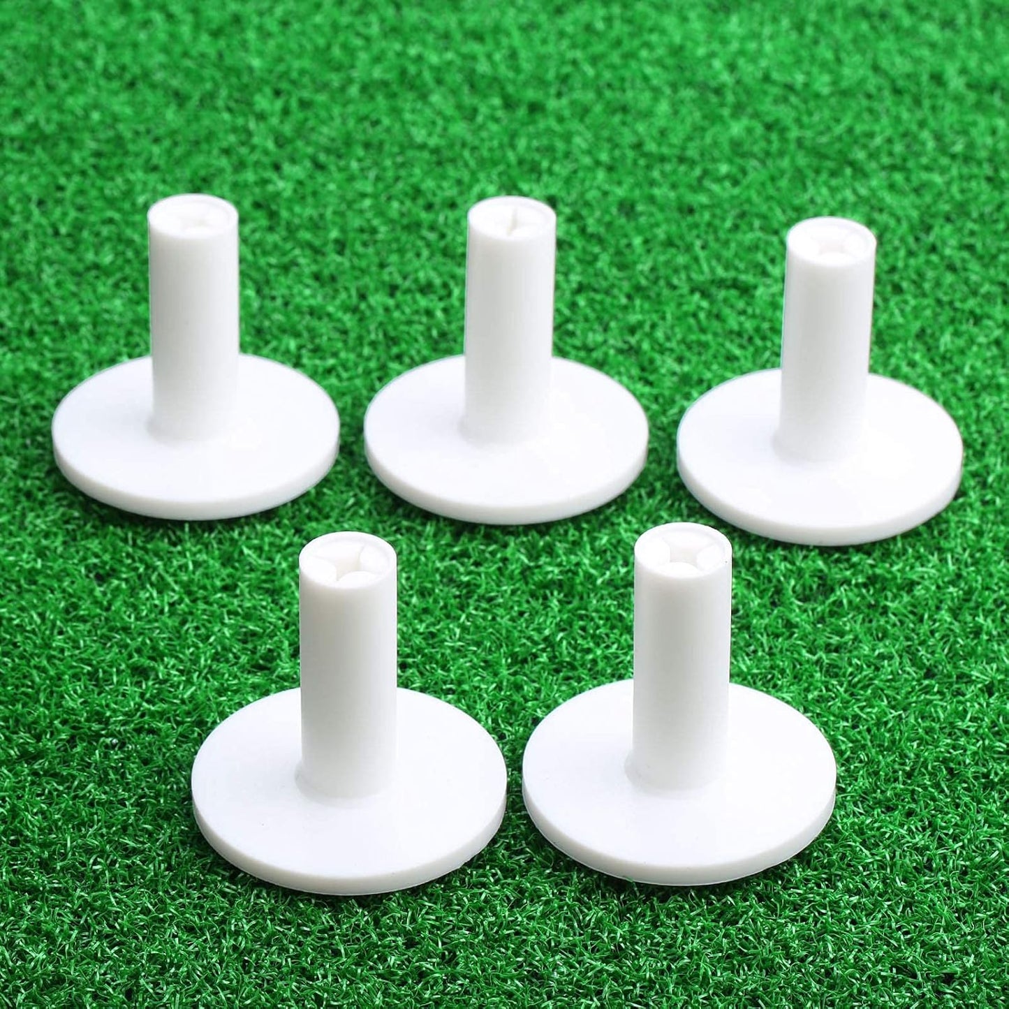 5-Pack Golf Rubber Tees for Precision Practice