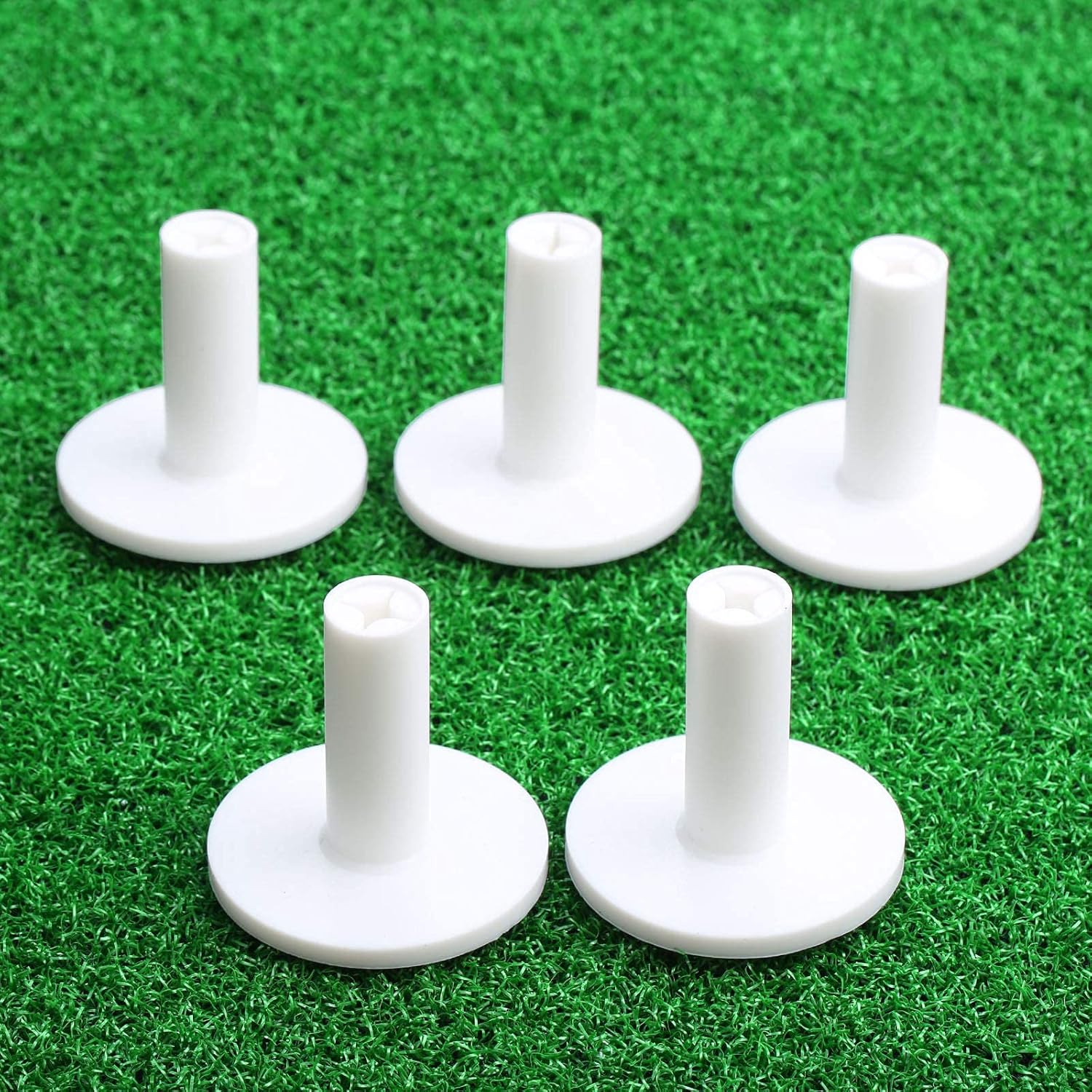 5-Pack Golf Rubber Tees for Precision Practice