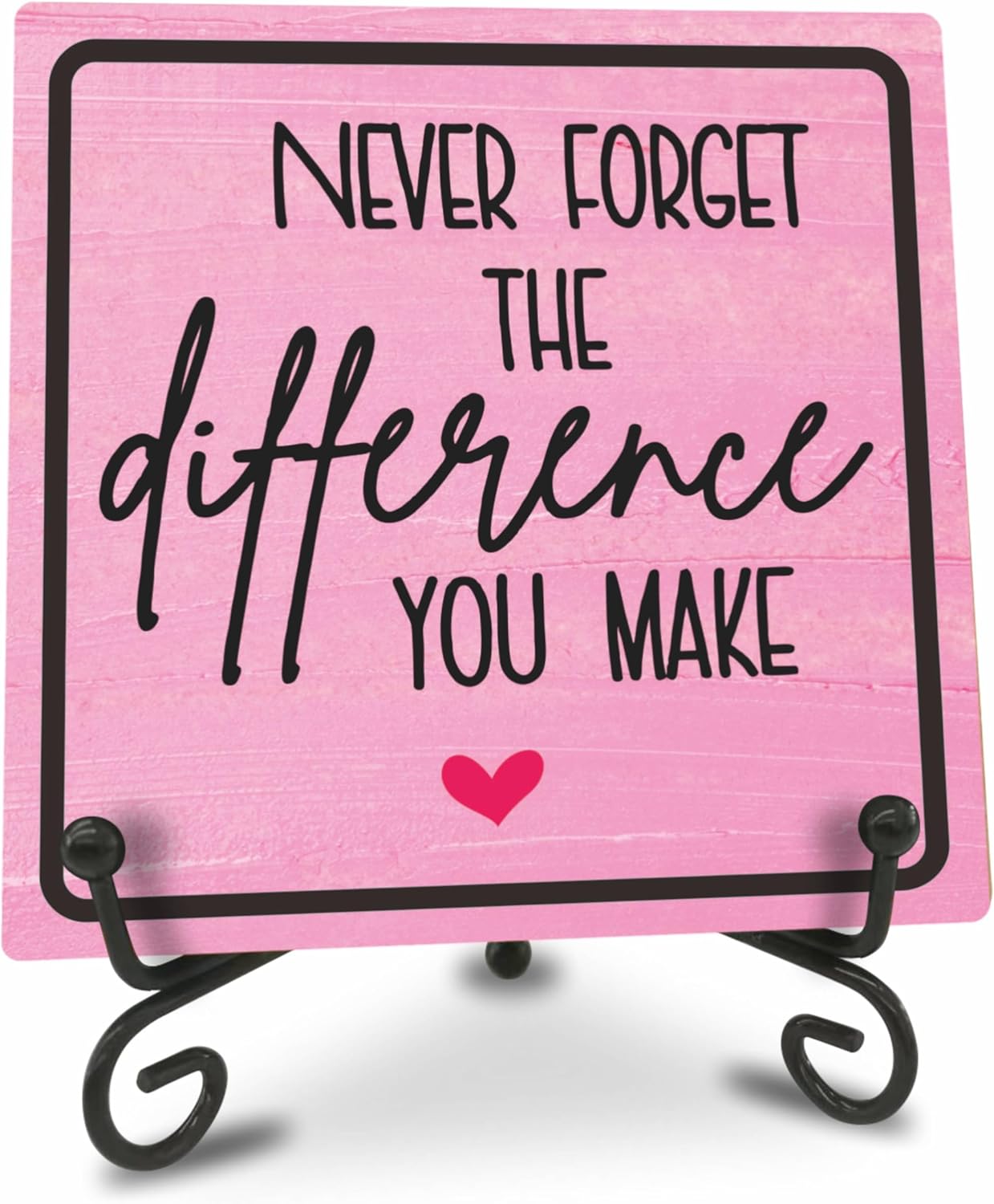 Positive Reminder Wooden Desk Sign - Inspiring Home Office Decor