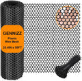 Plastic Chicken Wire Mesh 35.4in x 50ft - Flexible Garden Barrier
