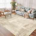 5x7 Area Rug - Stain Resistant Washable Modern Abstract Rug (Brown)