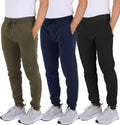 Men's Tech Fleece Ultra-Soft Jogger Sweatpants 3 Pack - Comfortable