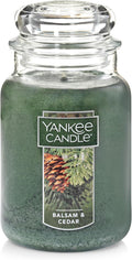 Yankee Candle Balsam & Cedar 22oz Large Jar Candle - Festive Forest