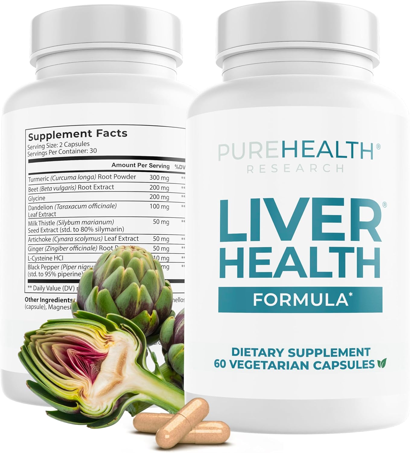 Liver Health Detox & Repair with Artichoke Extract & More