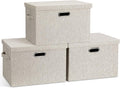 Large Quart Collapsible Stackable Storage Bins with Lids - Durable