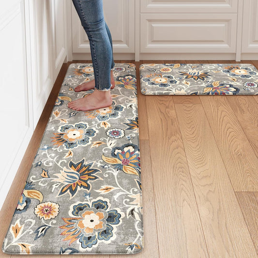 LEEVAN Anti Fatigue Mats for Kitchen Floor - Comfort & Style