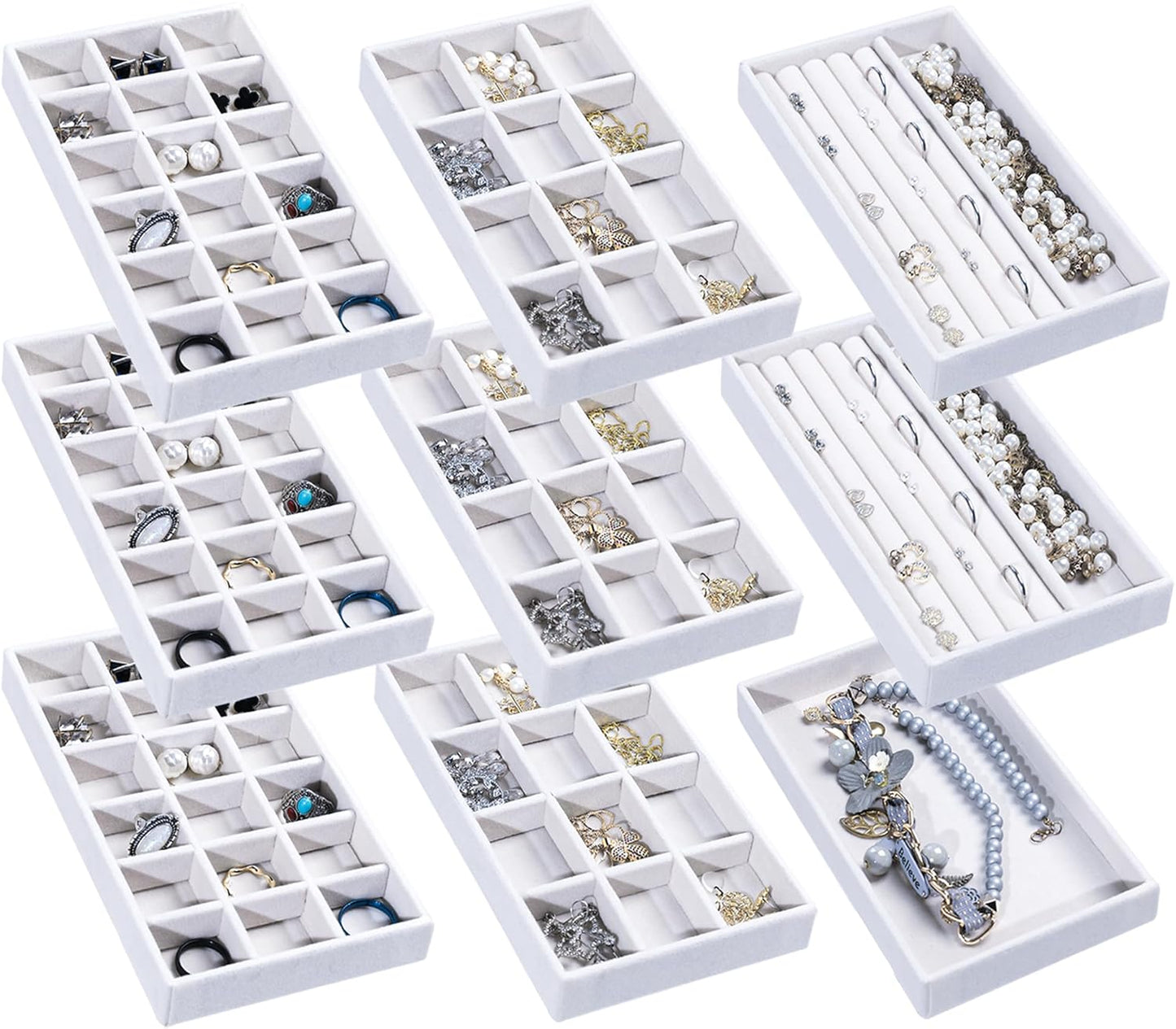 Frebeauty Jewelry Organizer Tray for Elegant Jewelry Storage