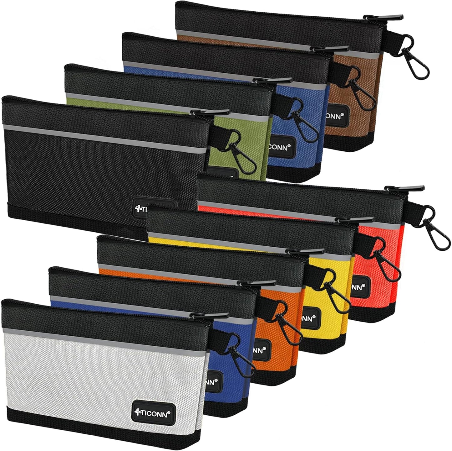 TICONN Tool Pouches with Zipper for Organizing Your Tools