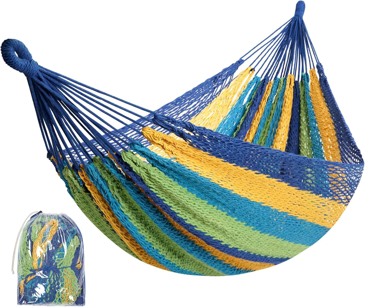 Handwoven Mayan Hammock - Portable Family Hammock for Travel