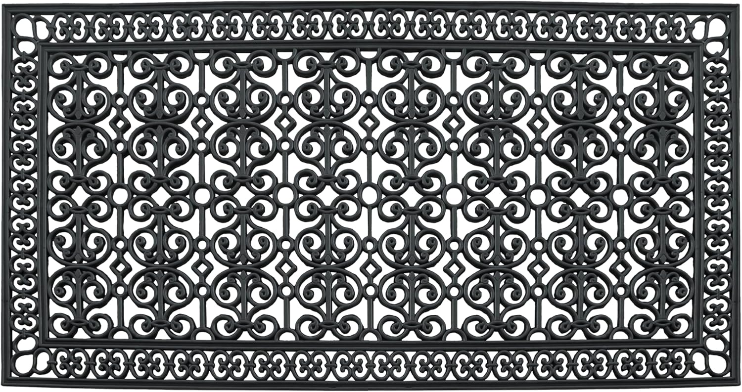 A1HC Extra Large Doormat for Entryway, Heavy Duty Rubber Mat