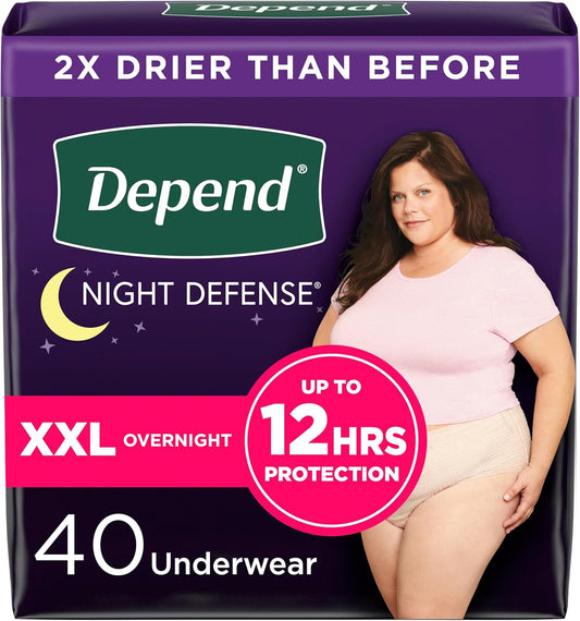 Depend Night Defense XXL Incontinence Underwear - Overnight Protection