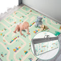 Foldable Baby Play Mat 78x70 in - Soft Waterproof Travel Mat
