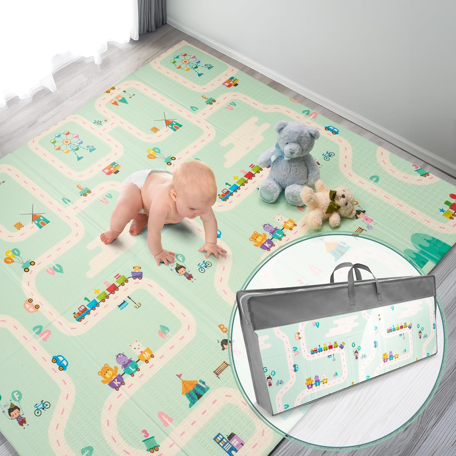 Sorbus Waterproof Baby Play Mat - Perfect for Playtime