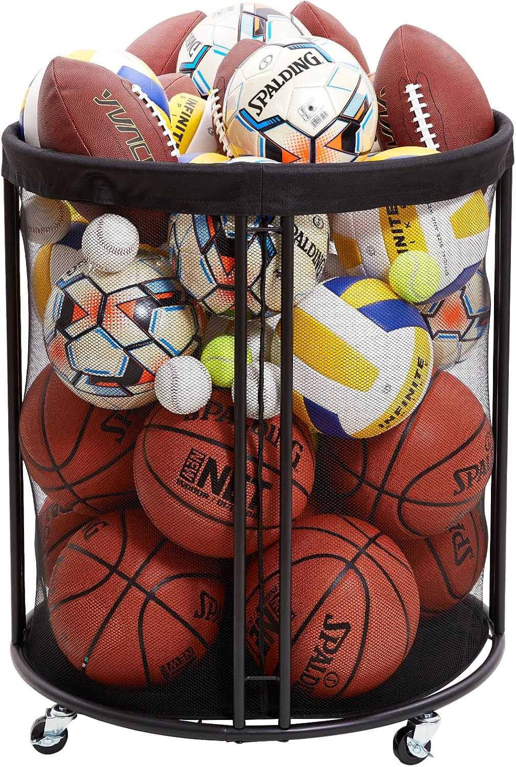 WEYIMILA Ball Storage Bin for Garage and Sports Equipment