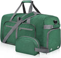 Foldable Travel Duffel Bag with Shoes Compartment - Spacious