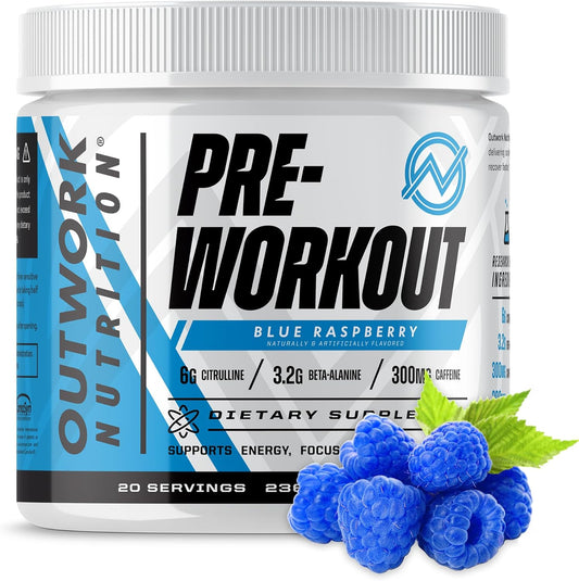 Outwork Nutrition Pre Workout Powder for Energy & Focus Boost