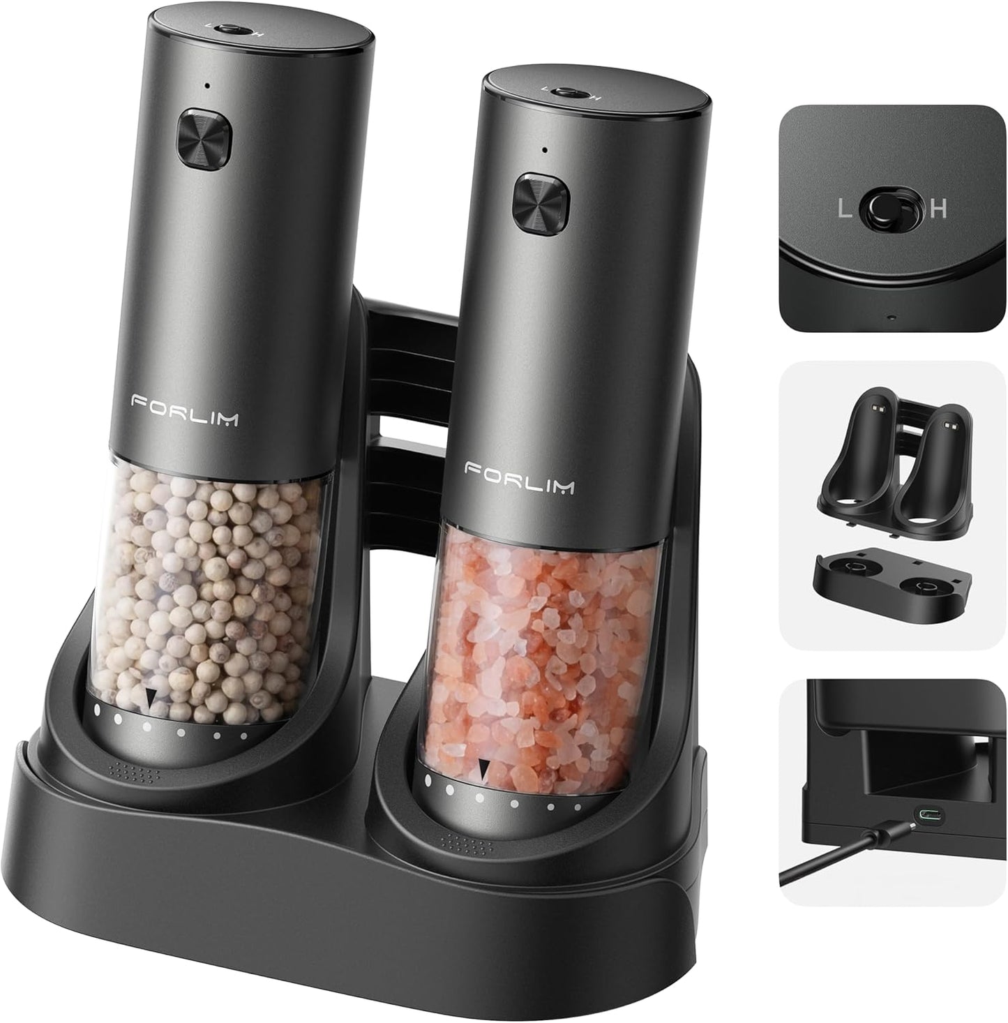 FORLIM 2-Speed Electric Salt And Pepper Grinder Set Review