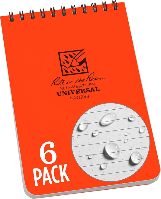 Rite in the Rain Weatherproof Top Spiral Notebook for All Conditions