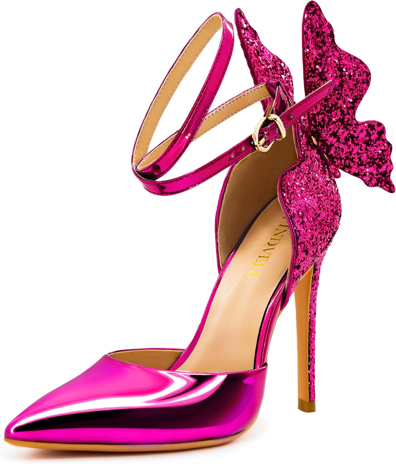 Fashion High Heels Butterfly Back Sexy Stiletto Pumps for Women