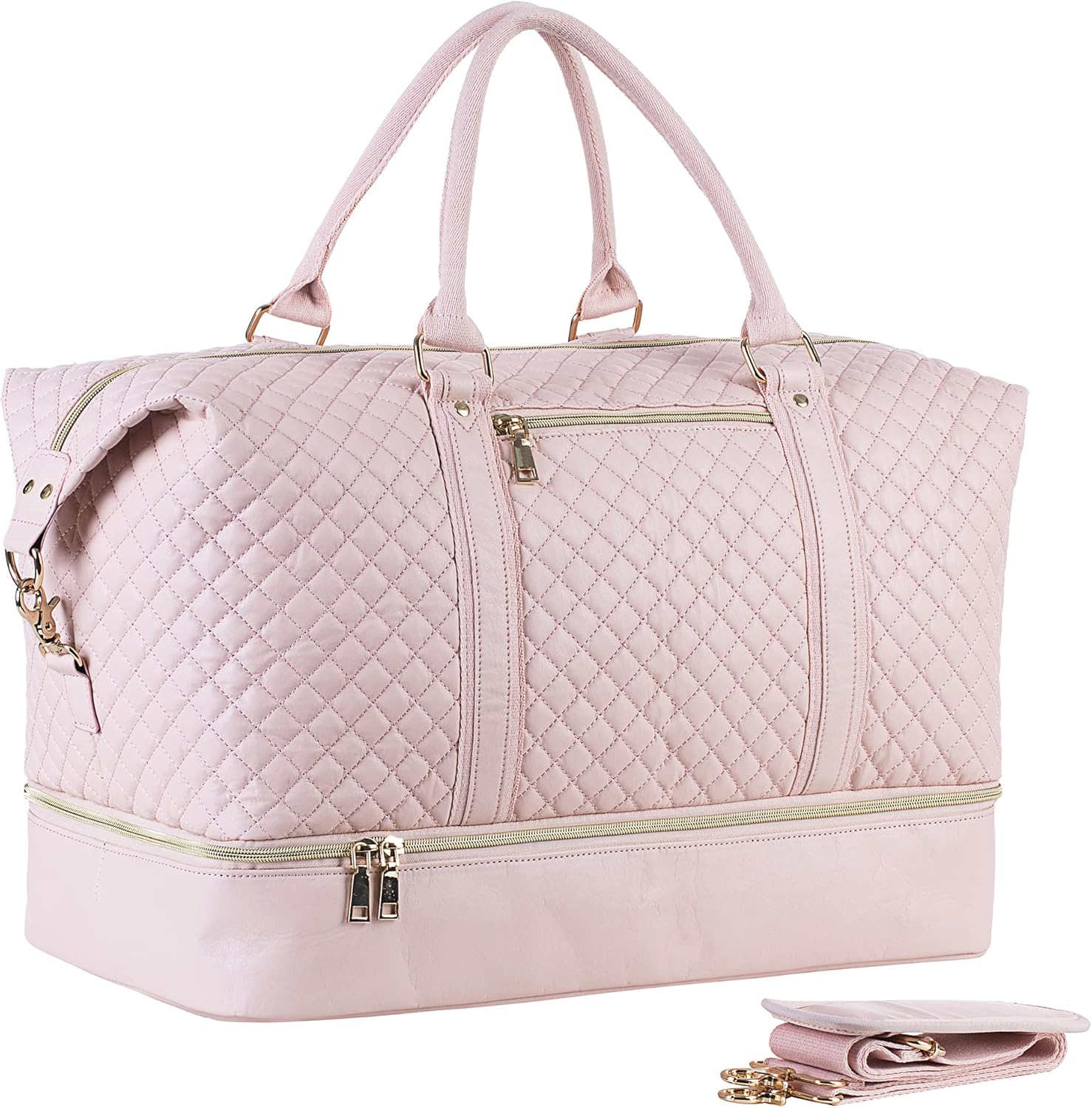 Weekender Overnight Bag with Shoe Pouch for Travel Convenience