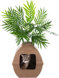 Hidden Cat Litter Box Planter Courtyard Square - Stylish Odor Control