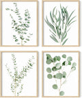 Set of 4 Botanical Wall Art Prints for Stylish Home Decor