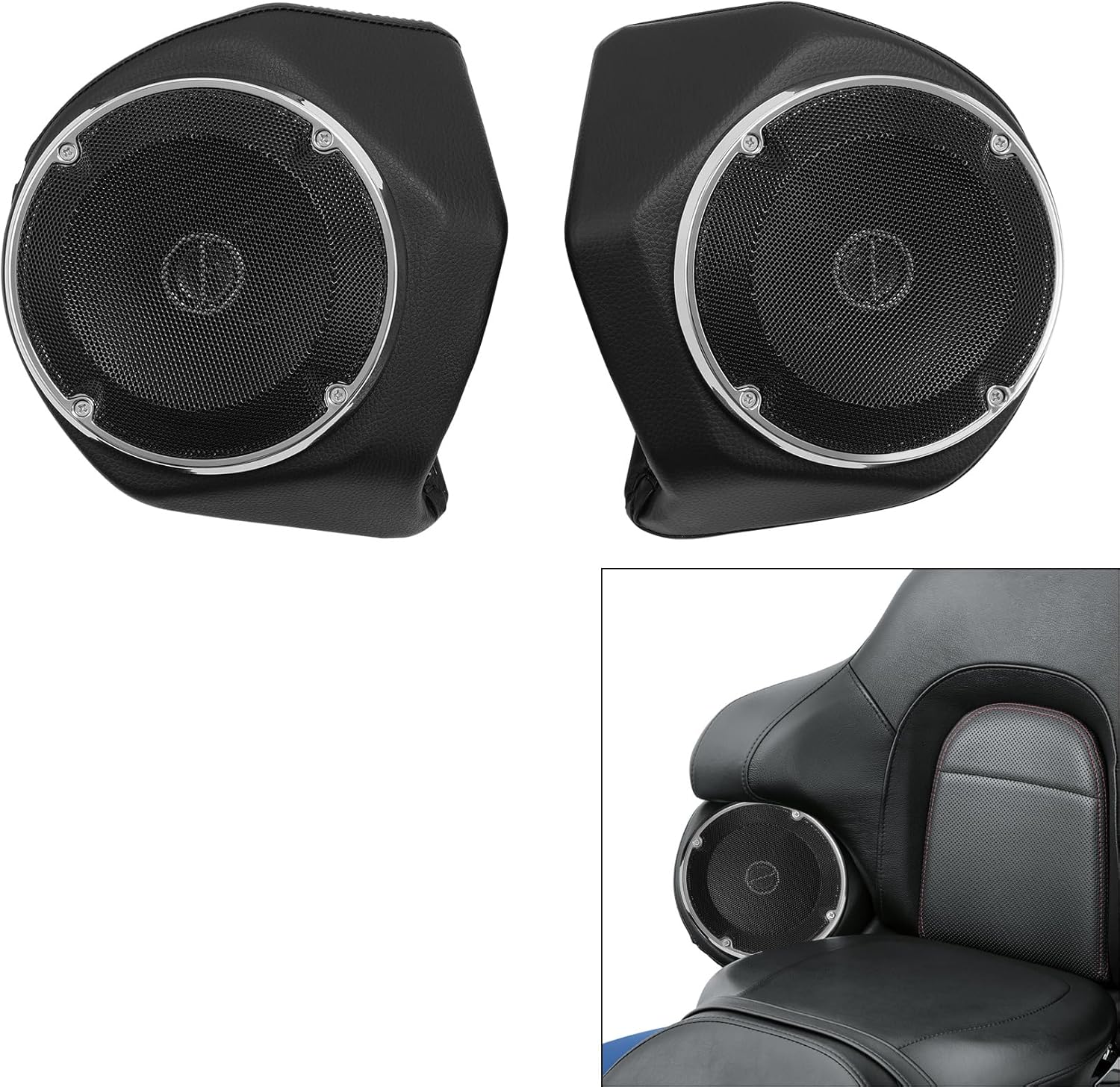 Green-L King Trunk 6.5in Speakers for Harley Touring Models