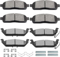 SCITOO D1083 D1012 Front Semi-Metal Rear Ceramic Brake Pads Set