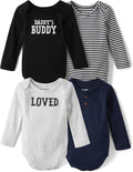 Baby Boys Long Sleeve Bodysuits Multipack - Soft 100% Cotton