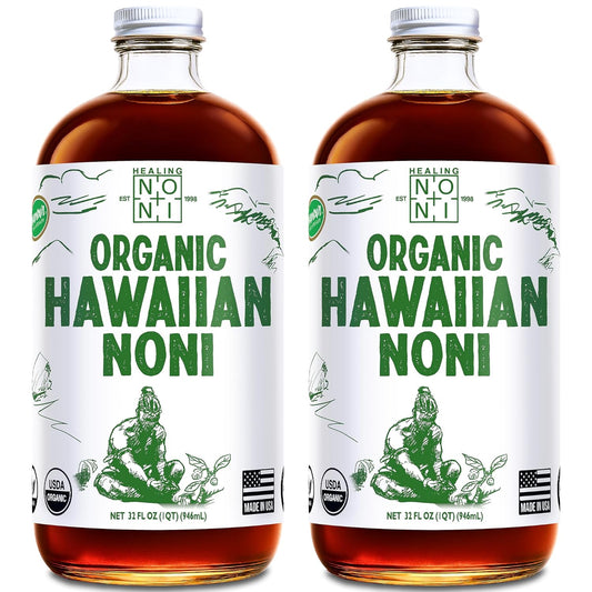 Healing Noni Juice - 100% Pure Organic Cold Pressed Superfood