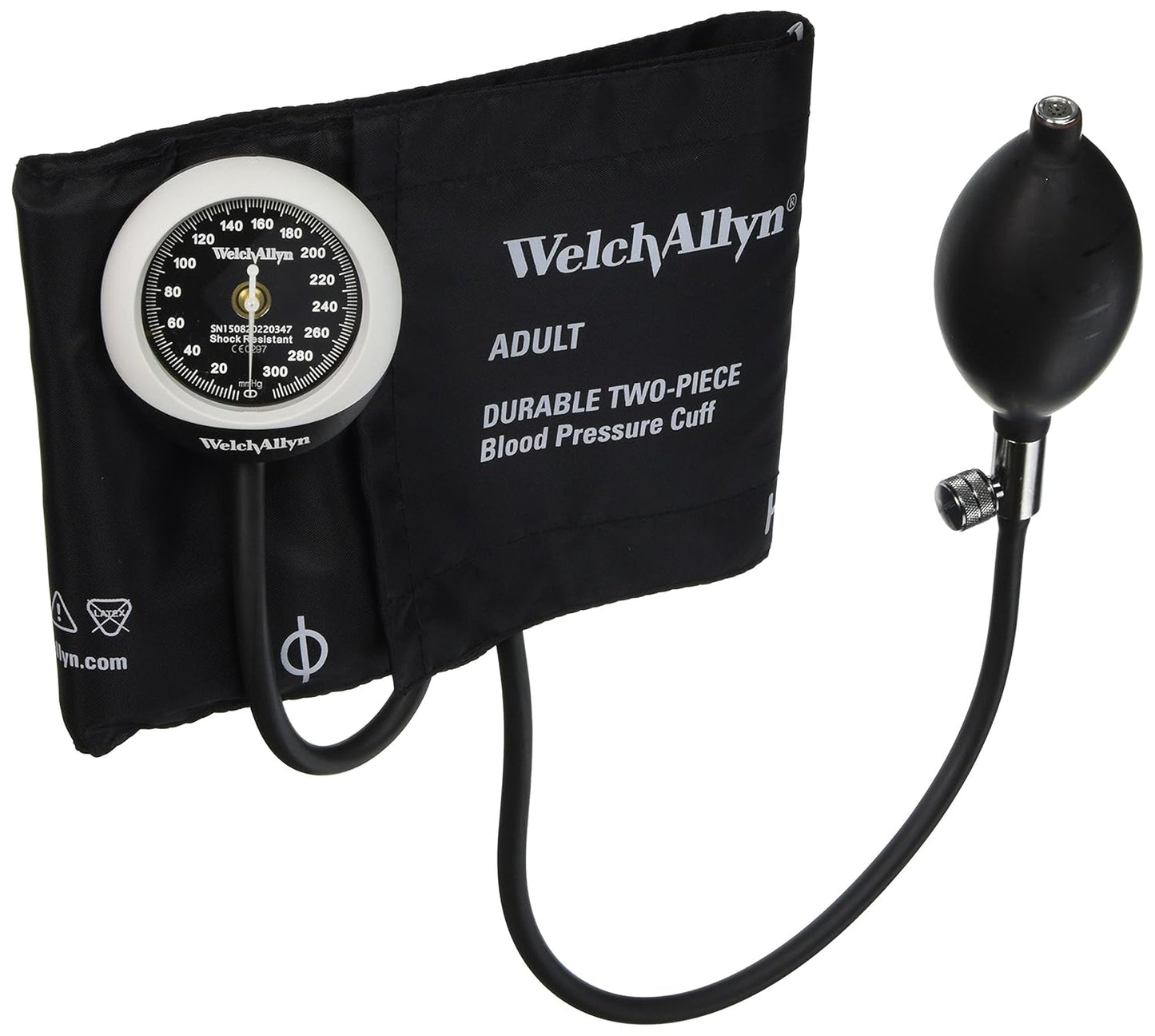Welch Allyn DS45-11CB Gauge with Durable Adult Cuff and Bladder