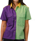 Mardi Gras Women's Shirt with Velcro Cape & Pockets