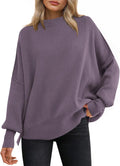 ANRABESS Oversized Batwing Sweater - Cozy Fall Crewneck