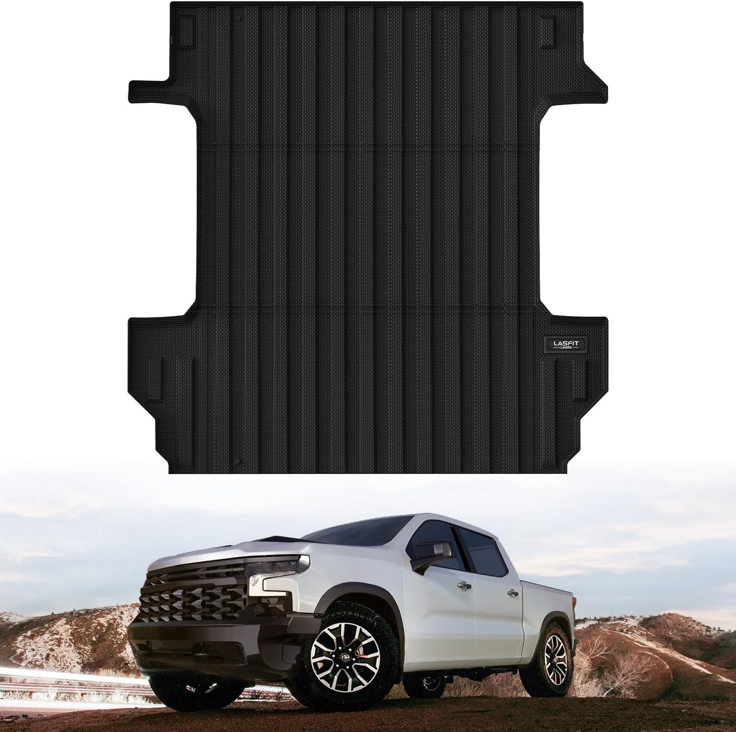 LASFIT Truck Bed Mat for 2019-2026 Chevy Silverado 1500