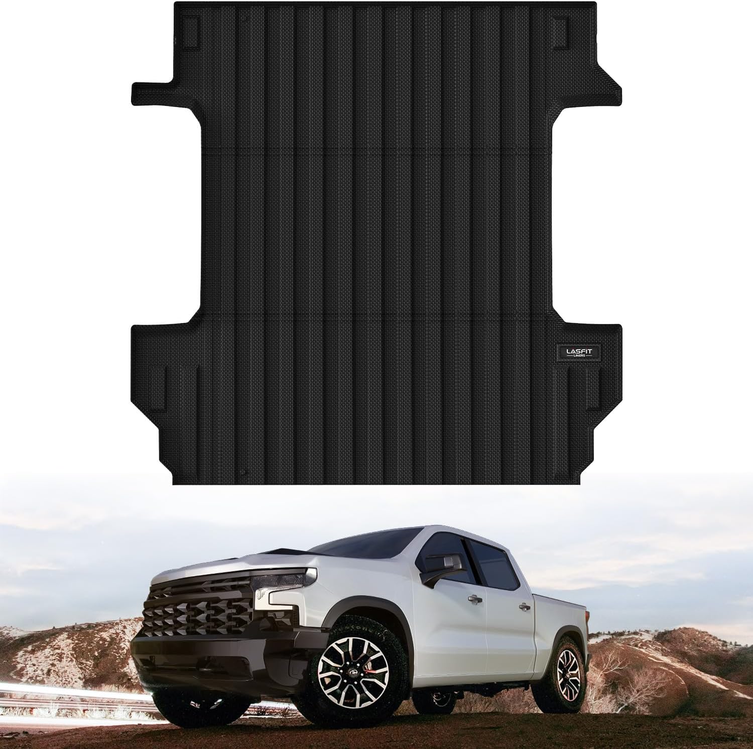 LASFIT Truck Bed Mat for 2019-2026 Chevy Silverado 1500