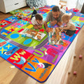 Kids Educational Rug 5x7 - Interactive ABCs, Numbers & Colors