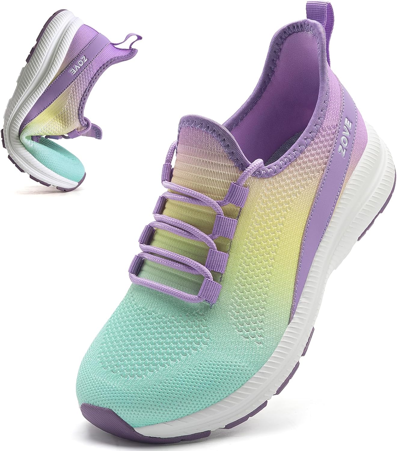 ZOVE Wide Toe Box Shoes for Women - Extra Wide Sneakers