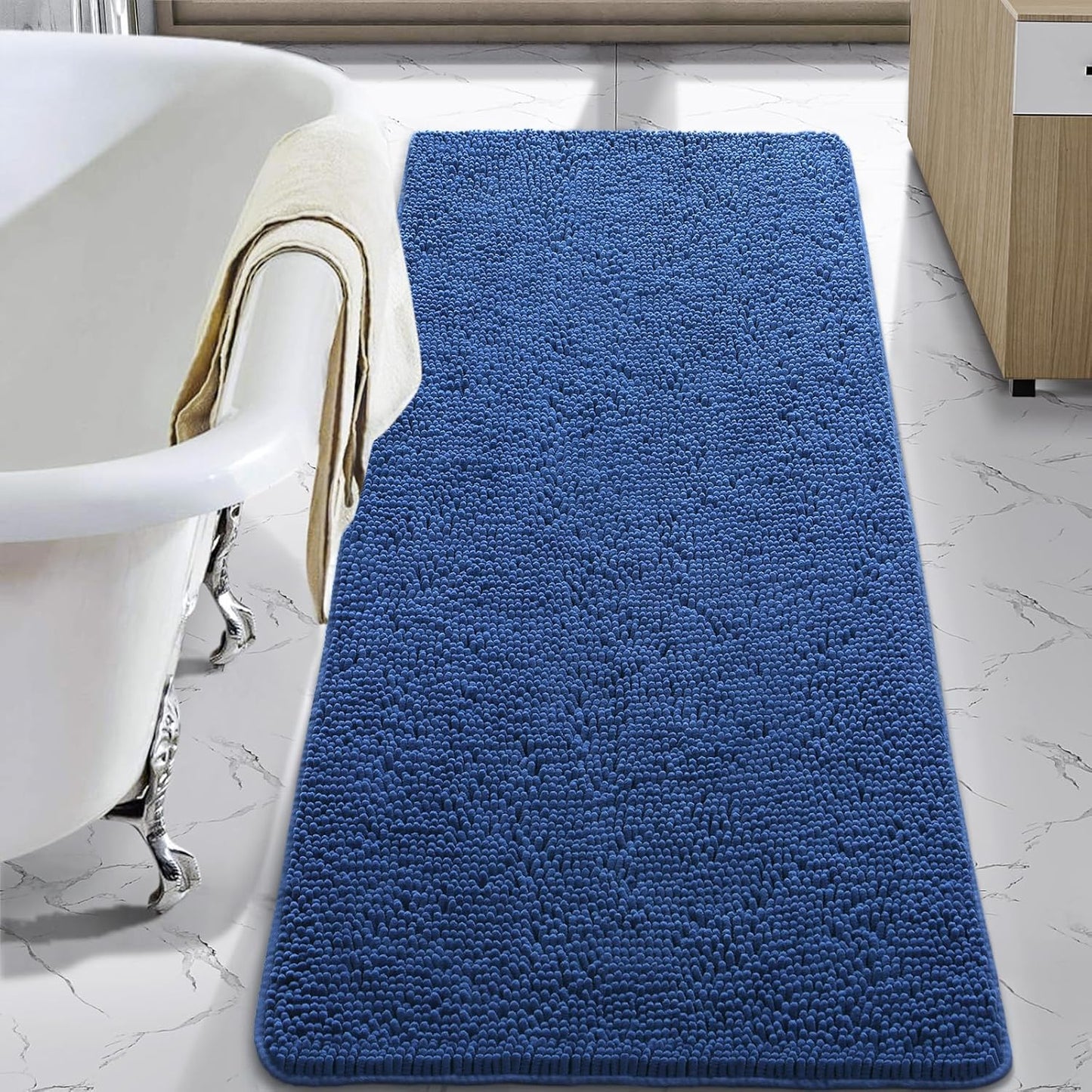 LOCHAS Luxury Bathroom Rug Shaggy Bath Mat for Comfort