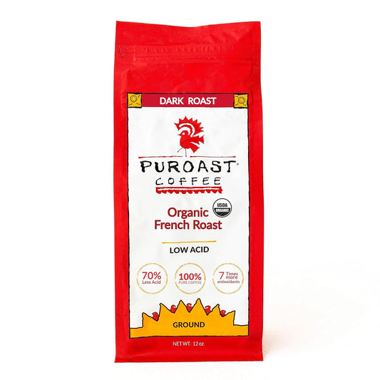 Puroast Low Acid French Roast | High Antioxidants | Bitter-Free | Cold Brew Friendly
