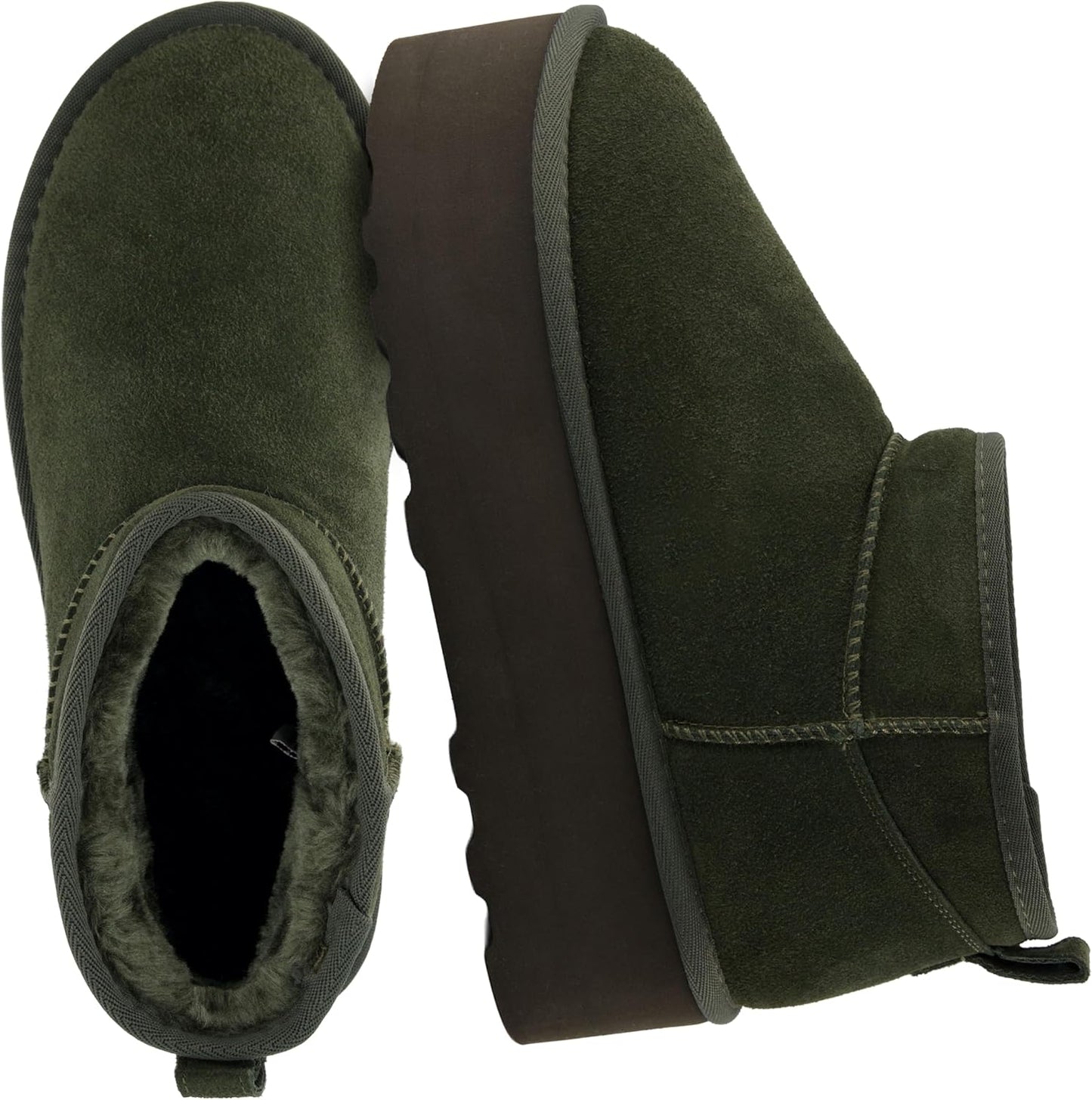 CUSHIONAIRE Hippy Womens Platform Ankle Boots for Cozy Comfort