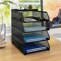 Natwind 4-Tier Desk Organizer Stackable Paper Tray - Space Saving